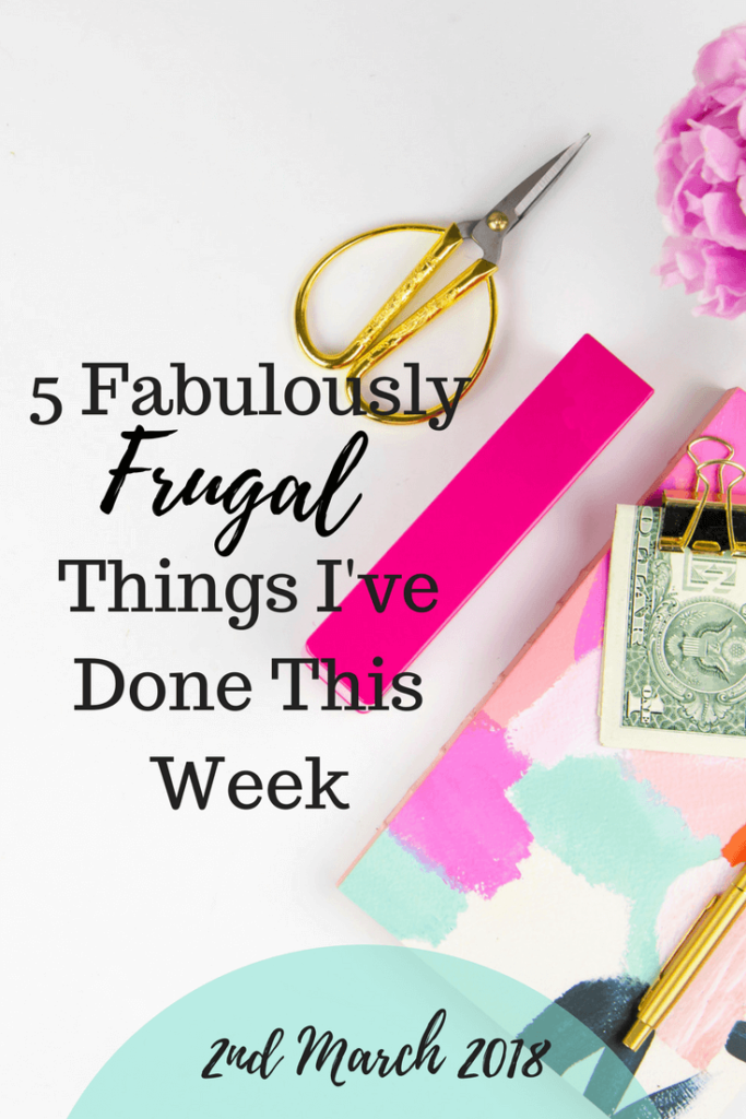 5 Fabulously Frugal Things, 5 Frugal Things, Five Frugal Things